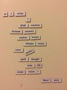 Refrigerator Poetry